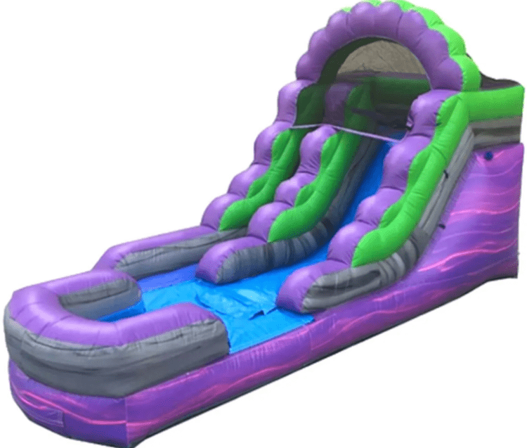 Purple Marble Inflatable Water Slide