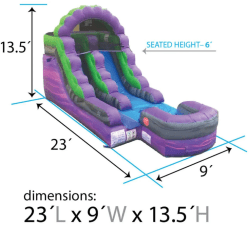 purple20slide203 1747269085 Purple Marble Inflatable Water Slide